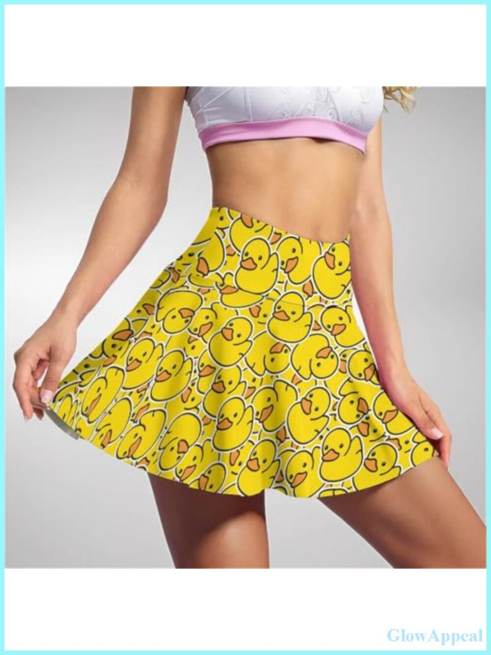 Women's Tennis Skort with Pockets, High Waisted Athletic Golf Skirt with Inner - Picture 3 of 4